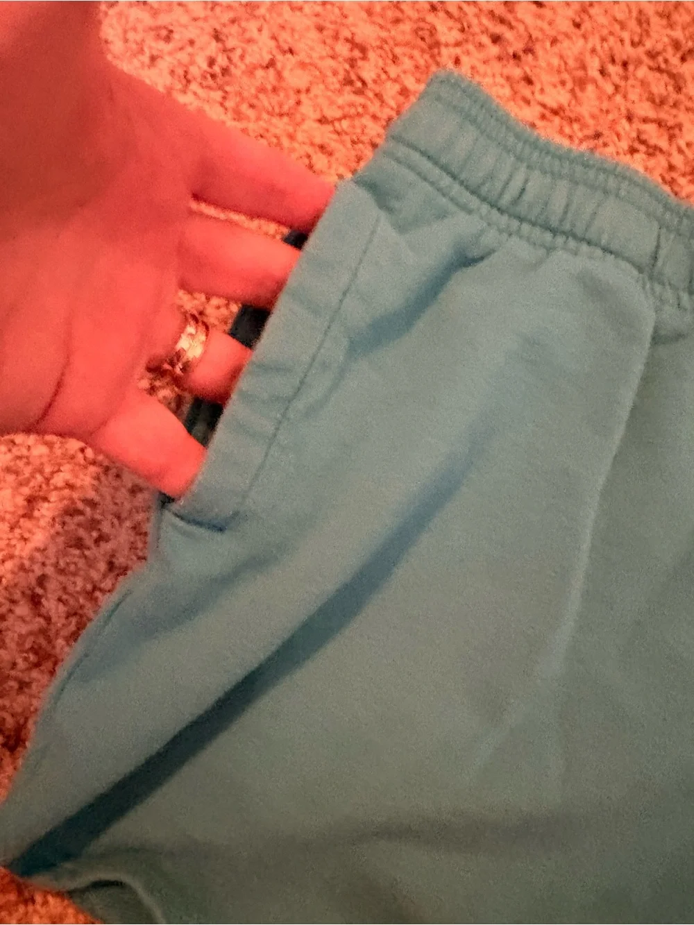 all in motion Teal Elastic-Waist Knit Shorts